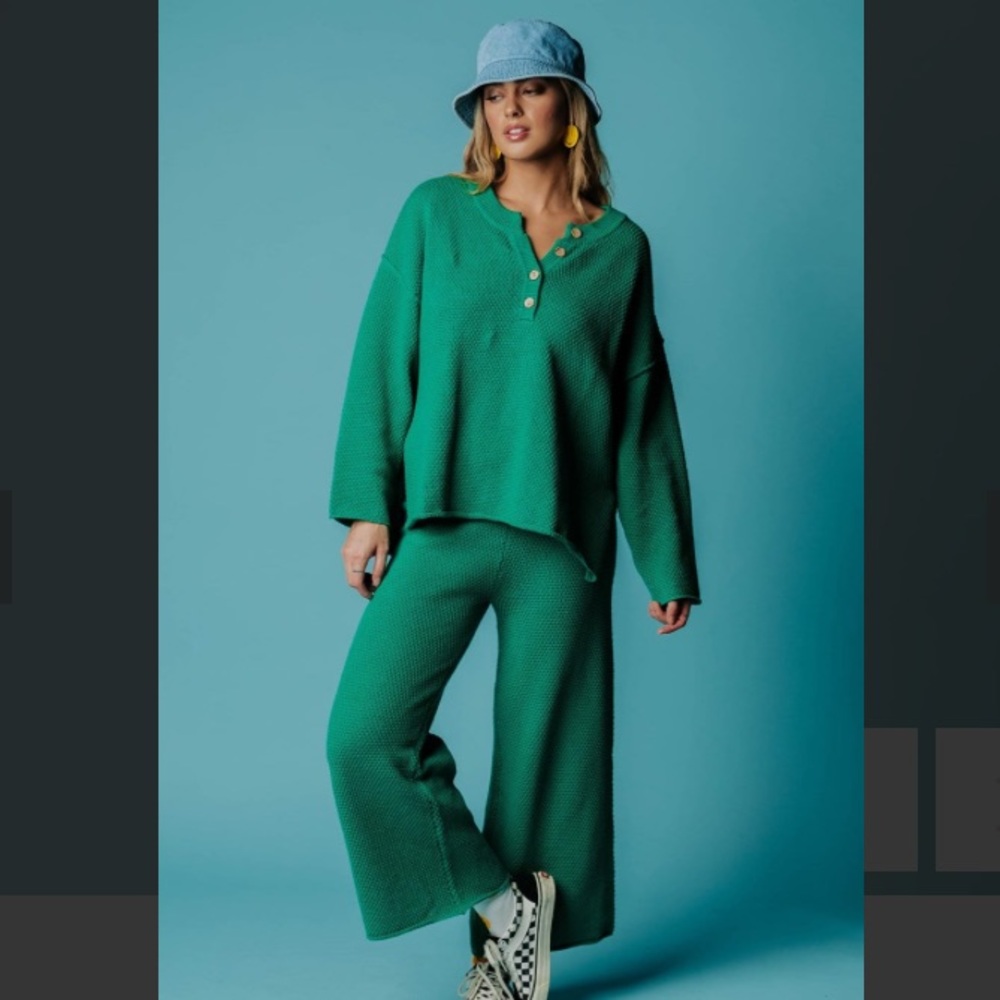 Clad & Cloth Eliza Set in Emerald, small